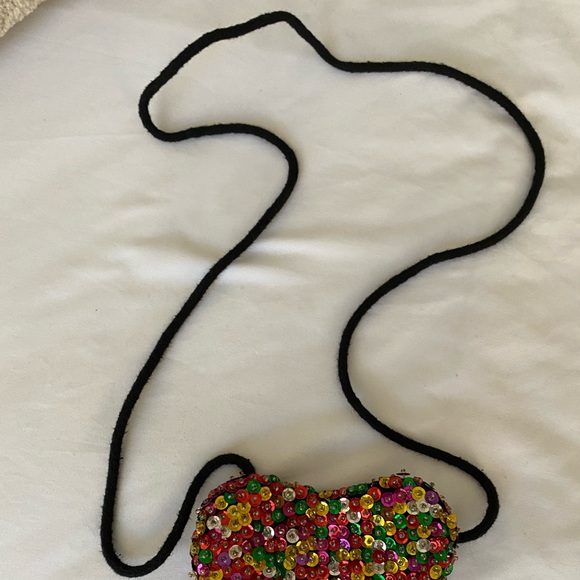 COPY - Amazing Rainbow Sequined Coin Purse with Strap - Picture 2 of 4